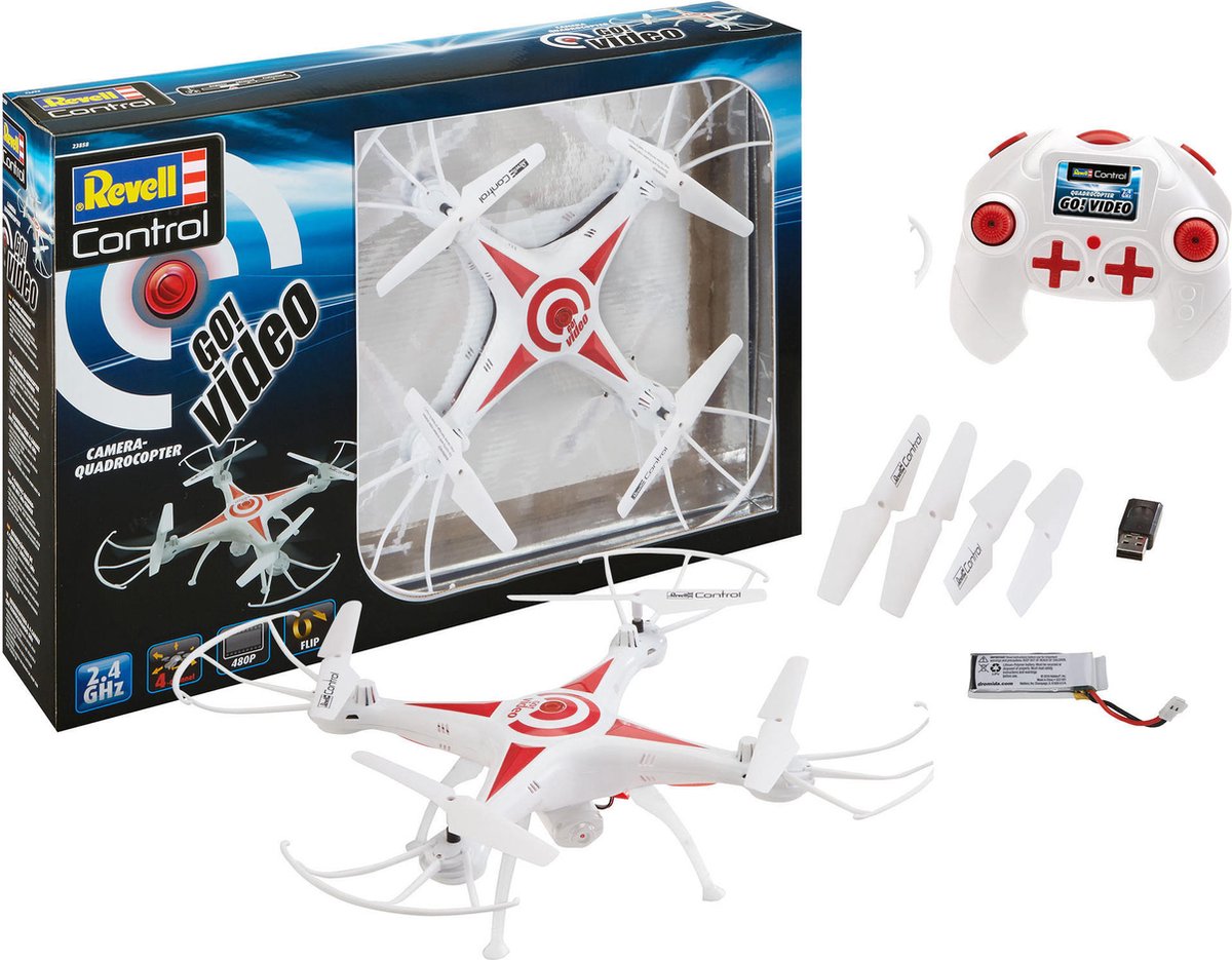 REVELL - Quadcopter Go! Video drone - luchtfotografie 6assig gyroscoopsysteem