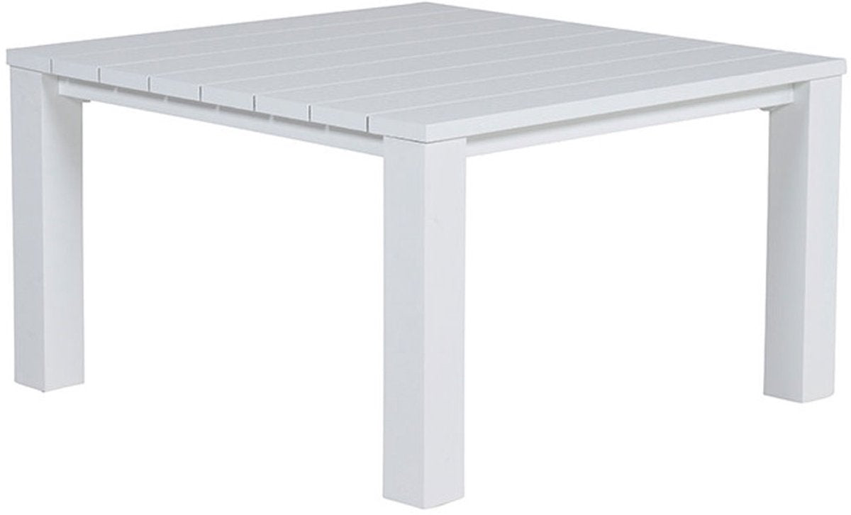 CUBE lounge/ dining tafel 115x115cm- mat wit   TU UC