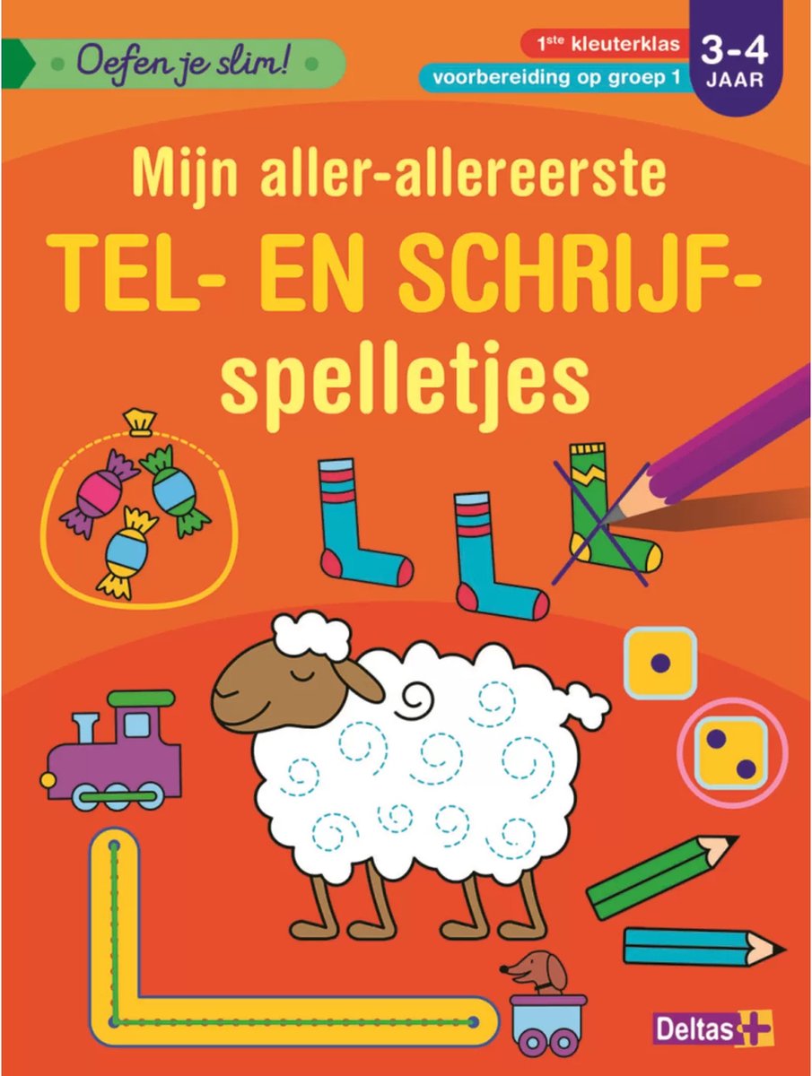 Oefen je slim - Tel- en schrijfspelletje (3/4j.)