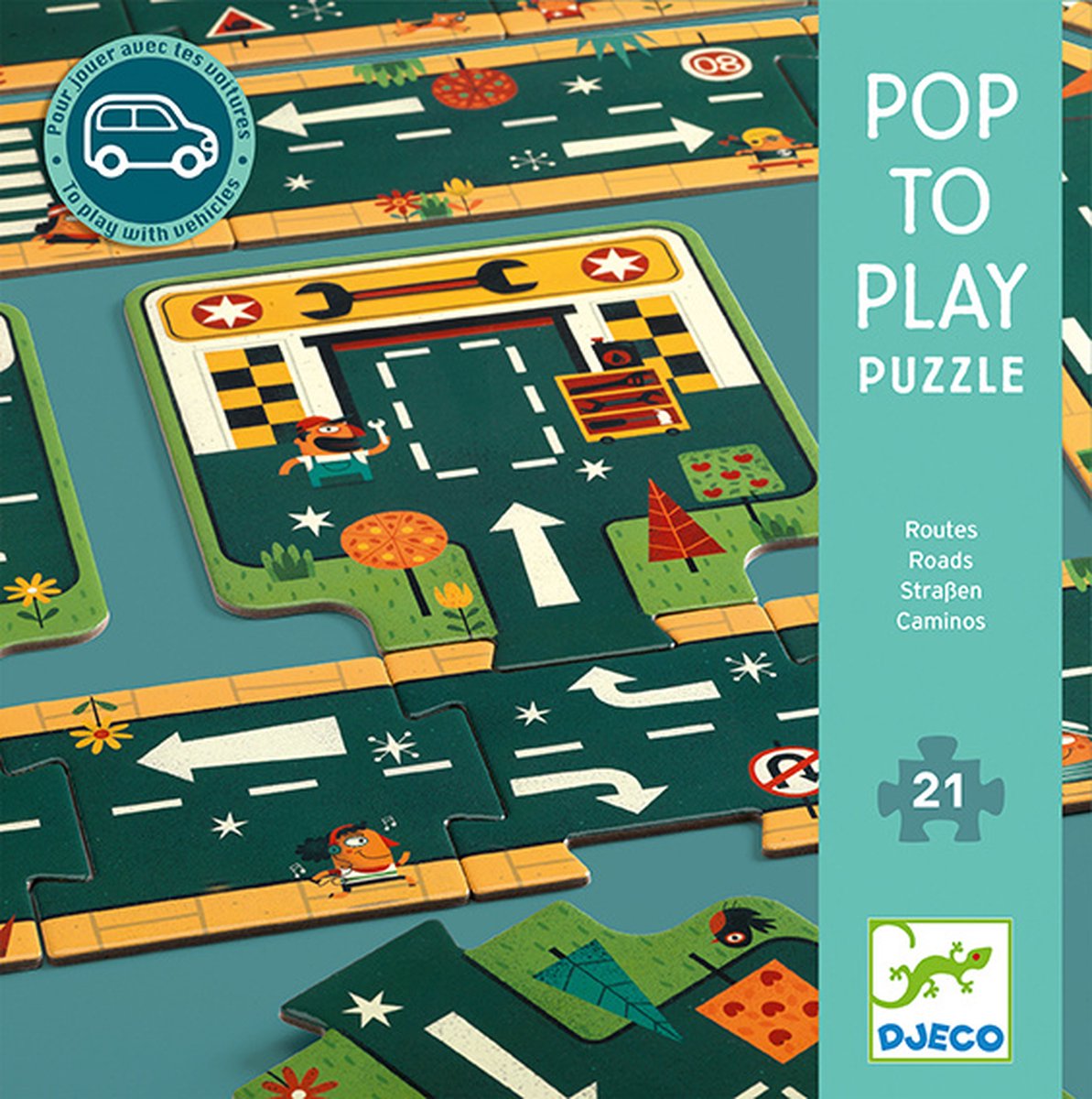 DJECO Puzzel 24st. - De stad