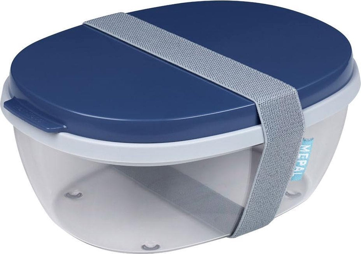 MEPAL Ellipse saladbox - denim nordic Ovaal -           TU UC