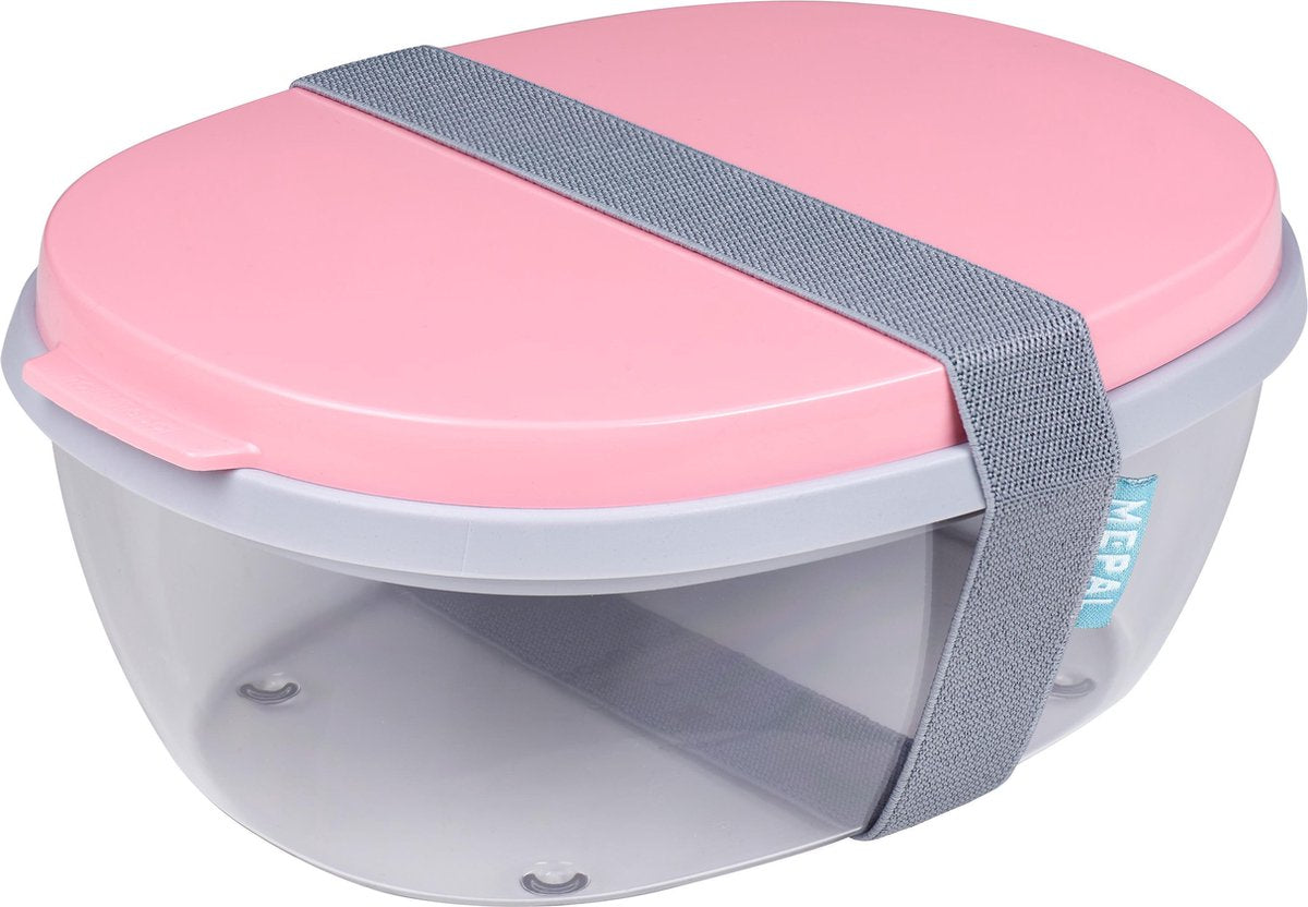 MEPAL Ellipse saladbox - pink nordic Ovaal -           TU UC