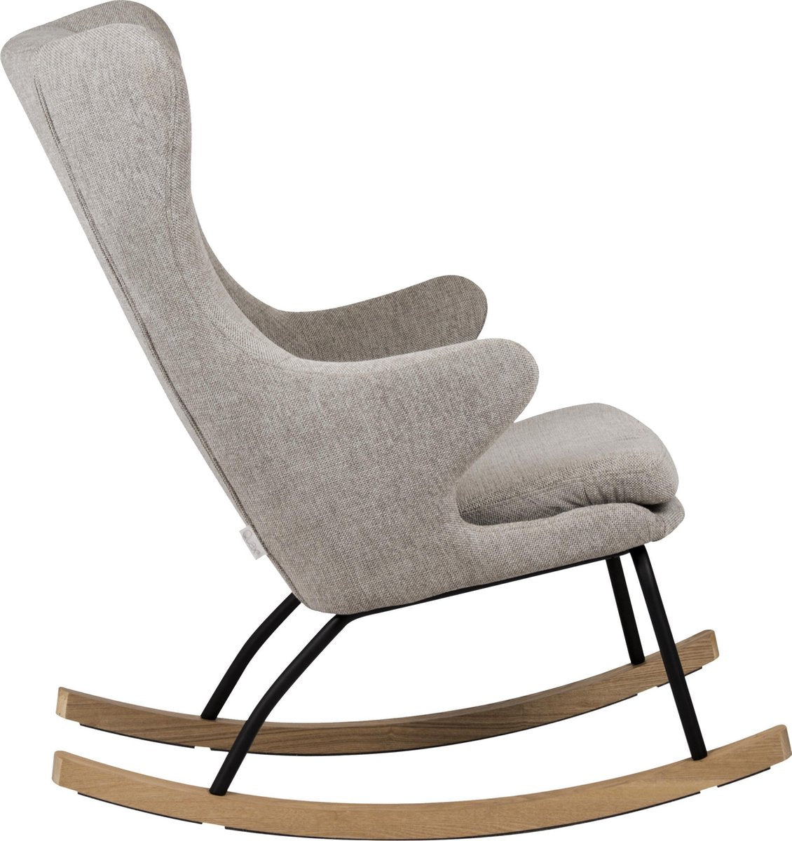 QUAX Rocking chair schommelstoel volwass ene - deluxe - sand grey