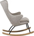 QUAX Rocking chair schommelstoel volwass ene - deluxe - sand grey