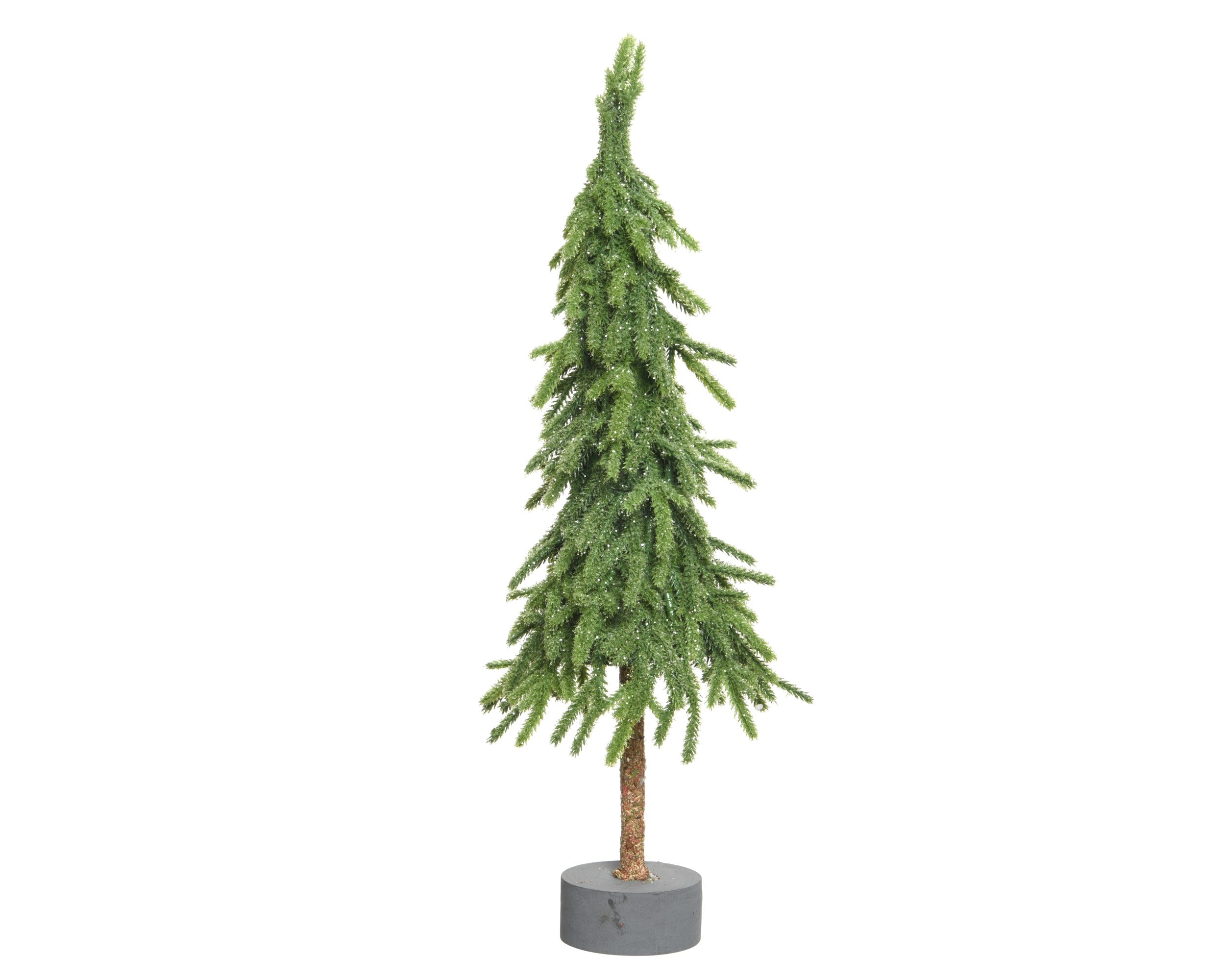 Kerstdeco gnome mini boom glitter 45cm - groen - groen