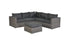 GARDEN IMPRESSIONS - ORANGEBIRD Lounge fauteuil- vintage grey / reflex black  TU