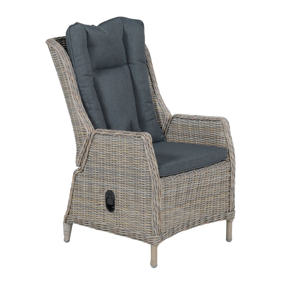 GARDEN IMPRESSIONS - OSBORNE fauteuil verstelbaar-vintage wil low/ r. black  - verstelbare tuinstoel