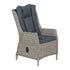 GARDEN IMPRESSIONS - OSBORNE fauteuil verstelbaar-vintage wil low/ r. black  - verstelbare tuinstoel