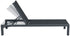 GARDEN IMPRESSIONS - SALSA Ligbed - carbon black/ antraciet 200x72x100cm verstelbare rugleuning