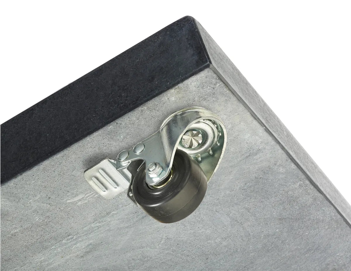 Platinum MODENA parasolvoet 120kg- zwart polish graniet  (vr Challenger 4x3)