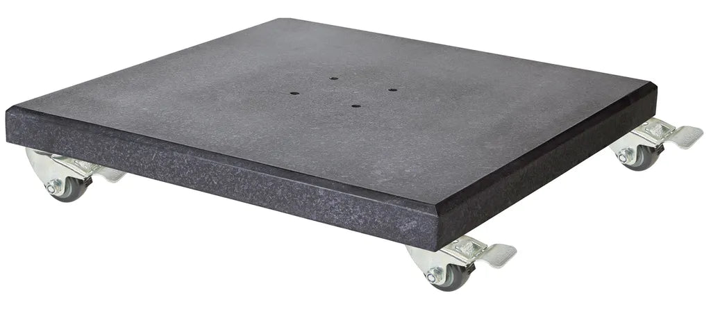 Platinum MODENA parasolvoet 120kg- zwart polish graniet  (vr Challenger 4x3)