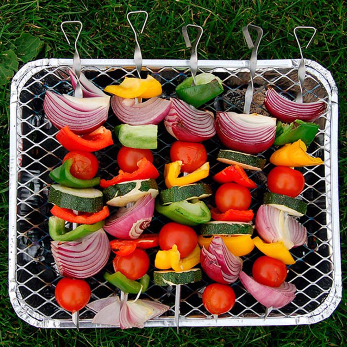 BBQ instant grill met kolen