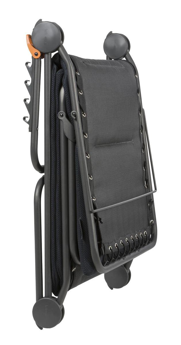 LAFUMA Ligbed SIESTA L AIR COMFORT 3poot - acier frame zwart   ( plooibed)