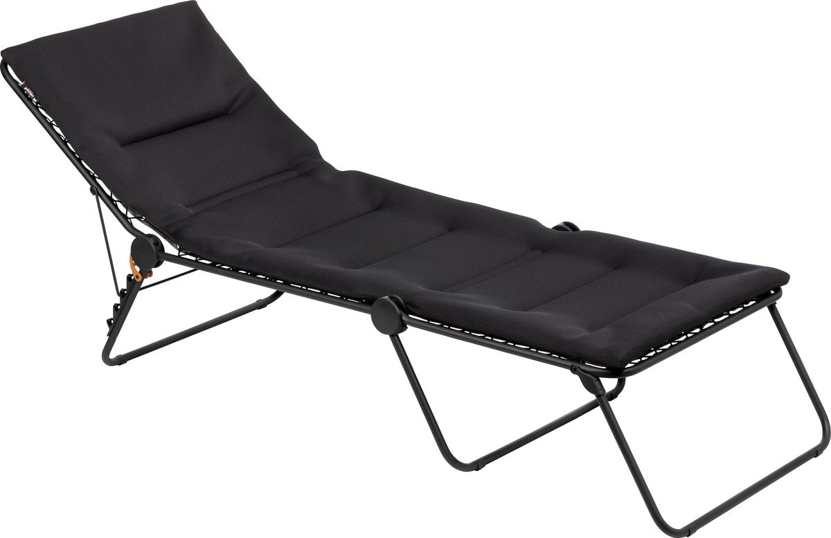 LAFUMA Ligbed SIESTA L AIR COMFORT 3poot - acier frame zwart   ( plooibed)