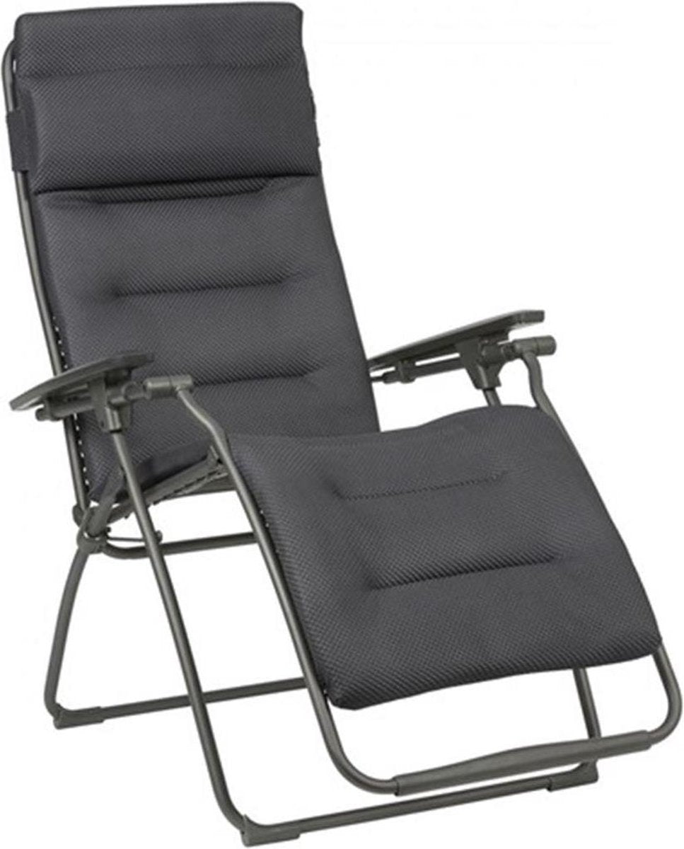LAFUMA Futura be comfort relax- d. grijs relaxzetel titane- traploos verstelbaar