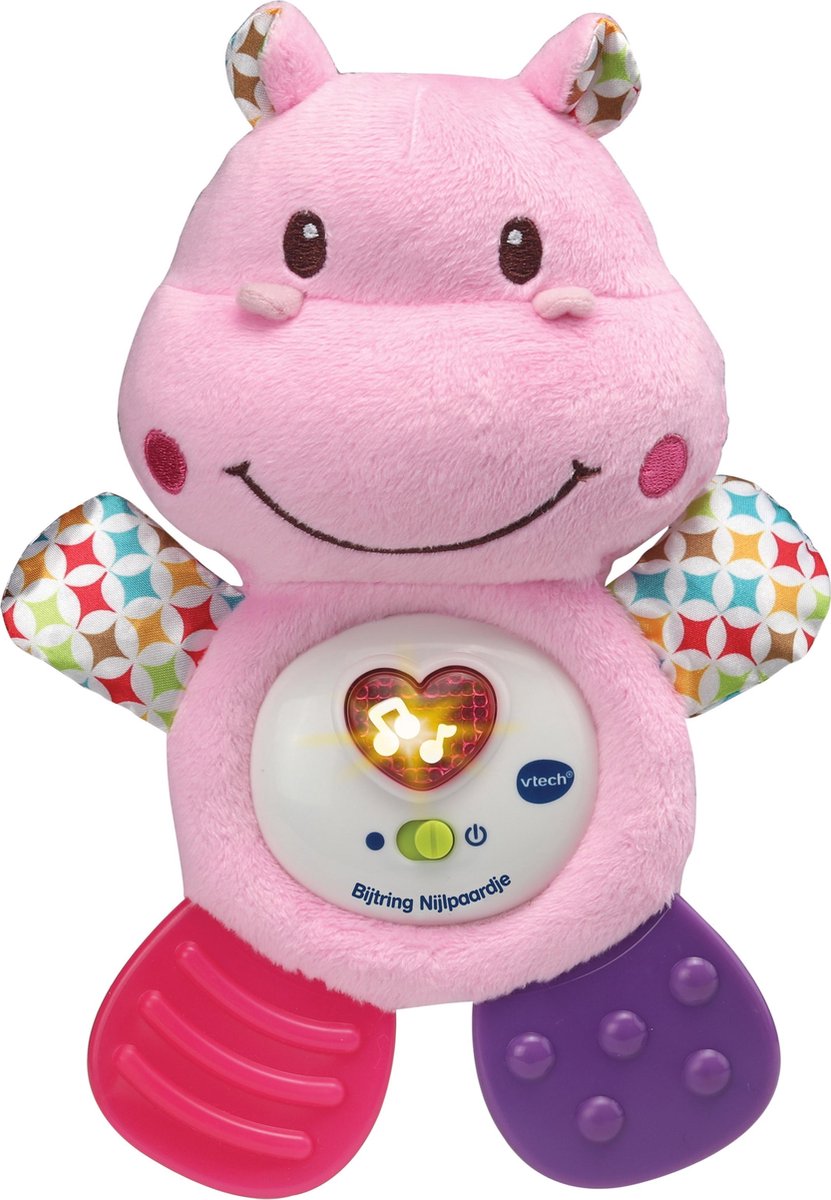 VTECH Baby - Bijtring Nijlpaardje roze