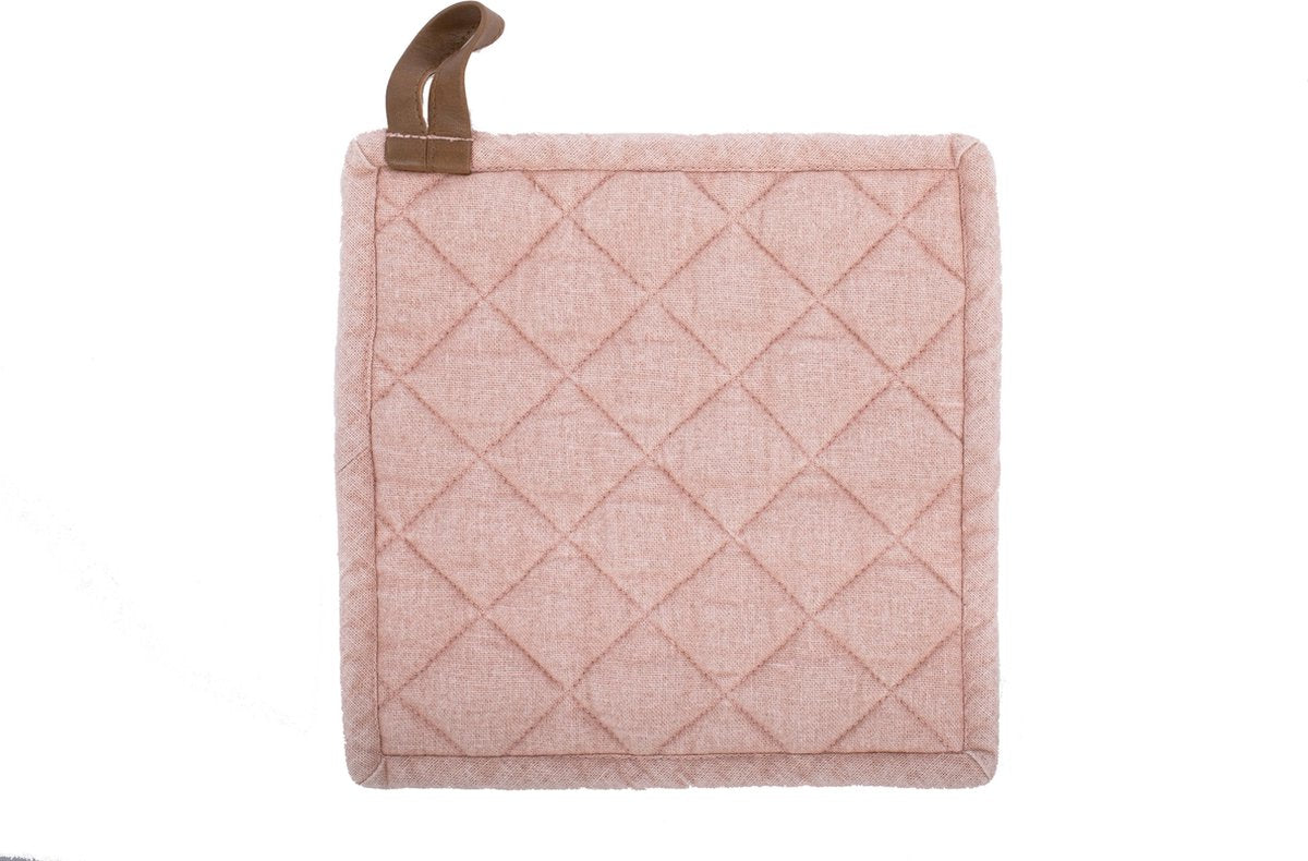 TISECO Myrna pannenlappen 2st.- 20x20cm- roze