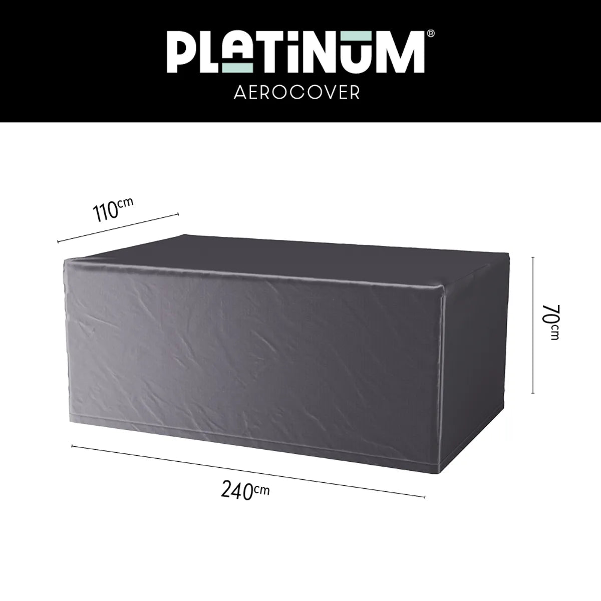 AEROCOVER Tuintafel hoes - 240x110x70cm
