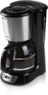 DOMO Koffiezet 1.5L met timer - zwart/rvs