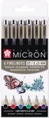 SAKURA Pigma micron 05 - basis set - 6st