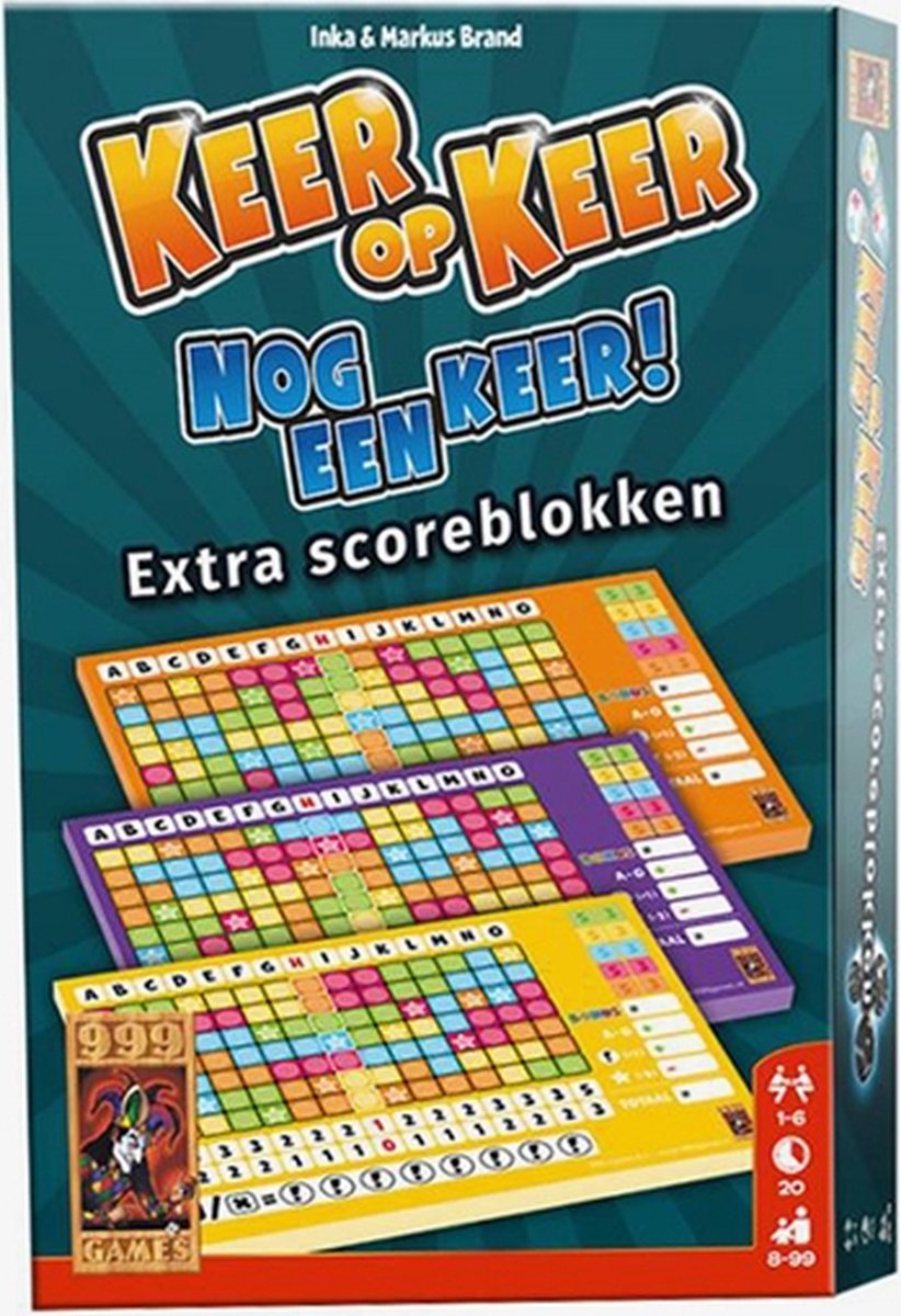 999 GAMES Keer op keer - Scoreblokken 3s