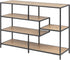 SEAFORD boekenrek 3plank - wild oak/ mat zwart - 114x35x78cm  0000089162