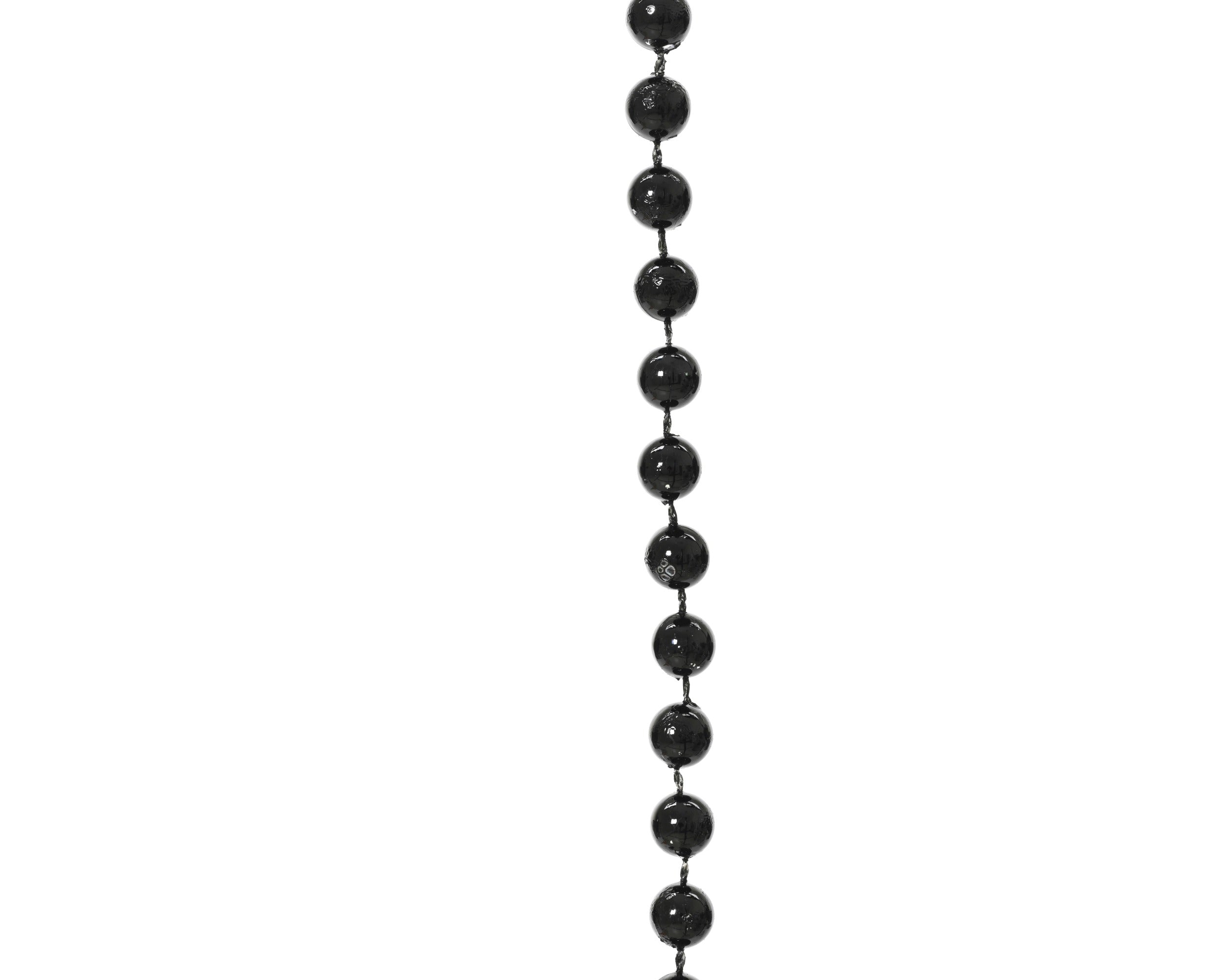 Kerst kralenketting 10m - zwart