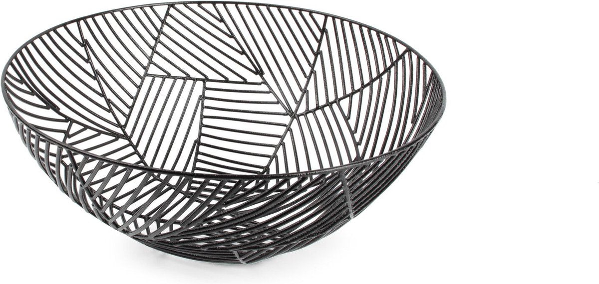 S&P Tero - Draadmand rond - 30x12cm - zw