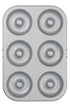 PATISSE silver top donutvorm 6st - 32x22 cm staal zilverkleurig
