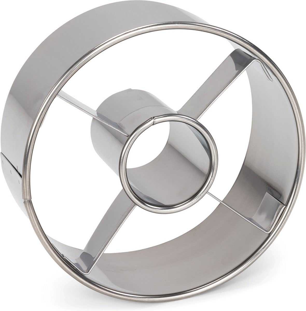 PATISSE uitduwvormpjes donut/bagel - 9cm inox