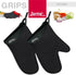 SPRING Ovenwanten kort - zwart  isoleren tot 260graden met antislip structuur