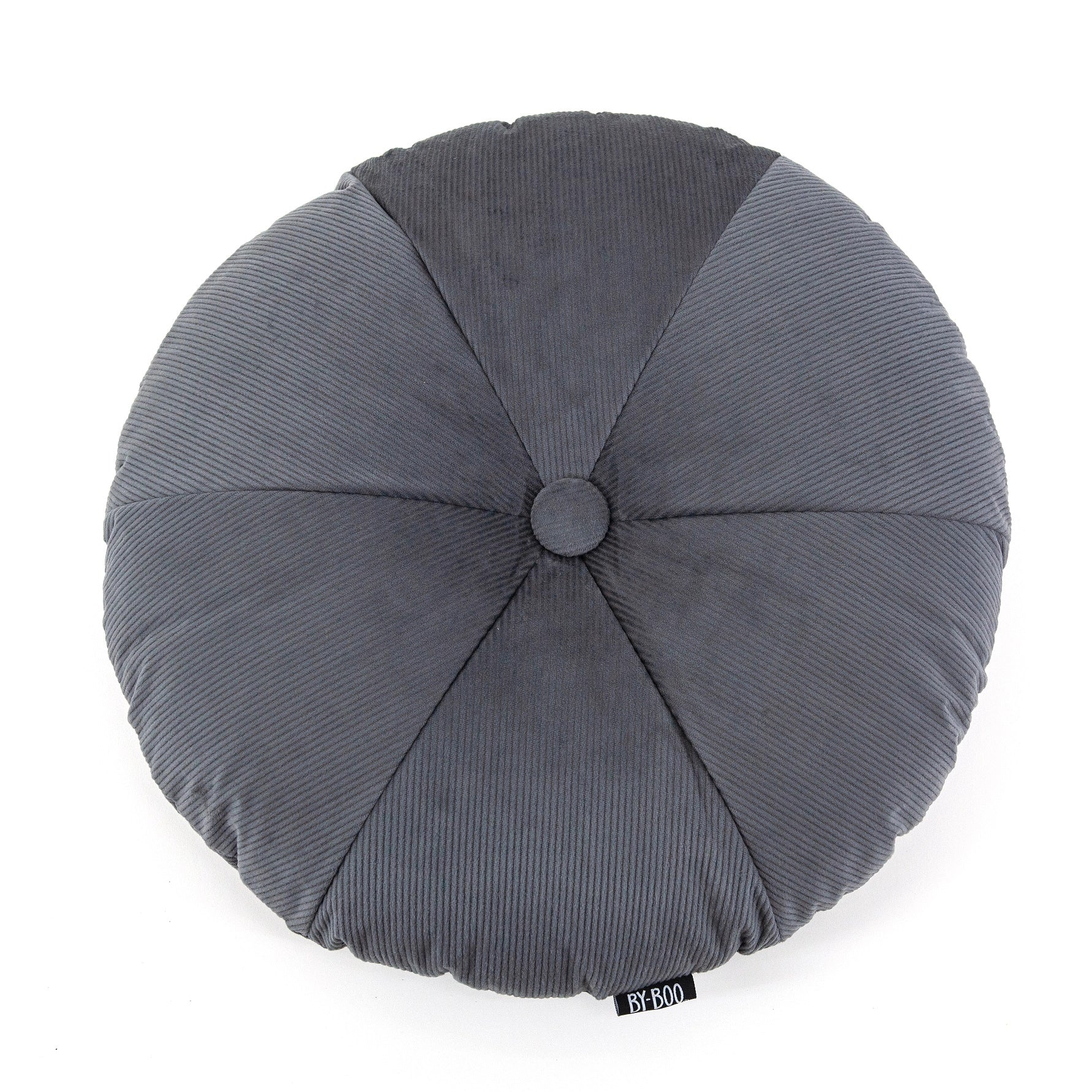 By Boo FAITH kussen rond - 50cm - grijs TU UC