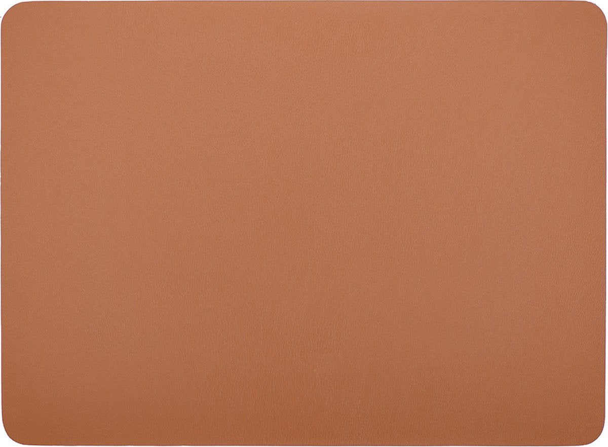 ZICZAC Leather Look placemat - 33x45cm - caramel peach