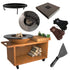 OFYR ISLAND CORTEN 100 PRO TEAK WOOD INCLUSIEF SOFT COVER BLACK + SPATEL