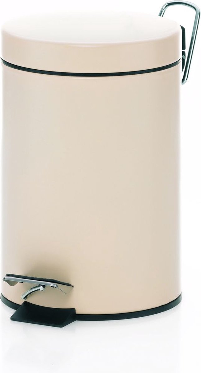 KELA Monaca vuilbak - 3L 17x26cm - beige pedaalemmer