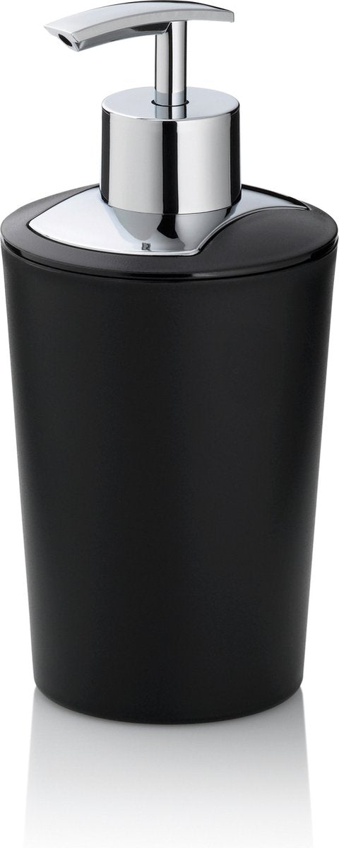 KELA Marta zeepdispenser - 17x8cm- zwart