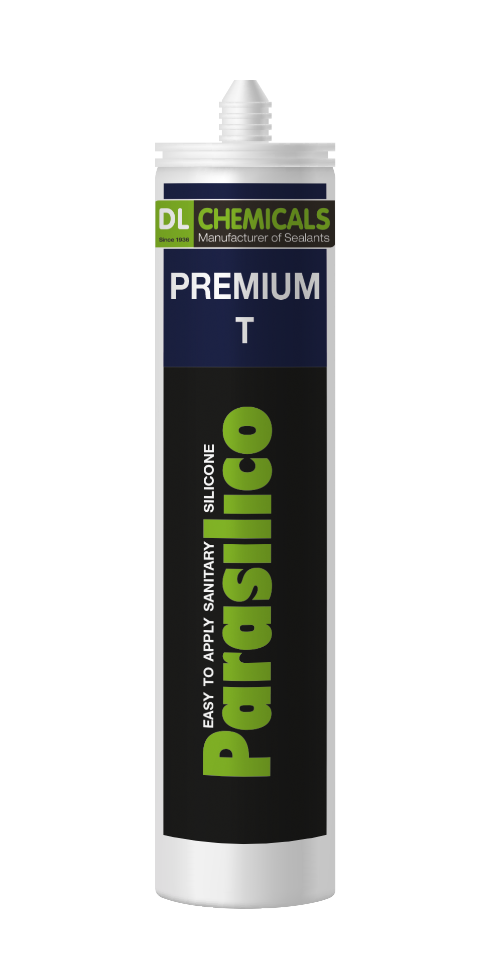 Parasilico premium 310ML siliconenrubber zwart    105986
