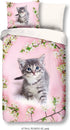 GOODMORNING Dekbedovertrek - 140x200cm - kids 6778 roze