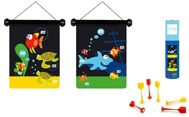 Scratch Active - Darts magnetisch zee 24x30cm