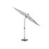 Platinum RIVA parasol dia 3m - l. grijs/ antraciet mast excl. voet