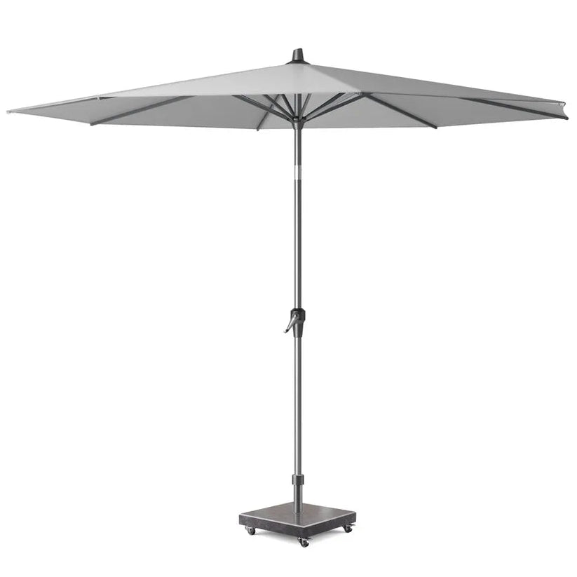 Platinum RIVA parasol dia 3m - l. grijs/ antraciet mast excl. voet