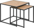 SEAFORD set/2 bijzettafeltjes - metaal/ wild oak     0000076354  0000090954