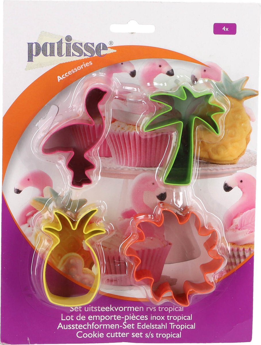 PATISSE uitduwvormpjes 4dlg - tropical