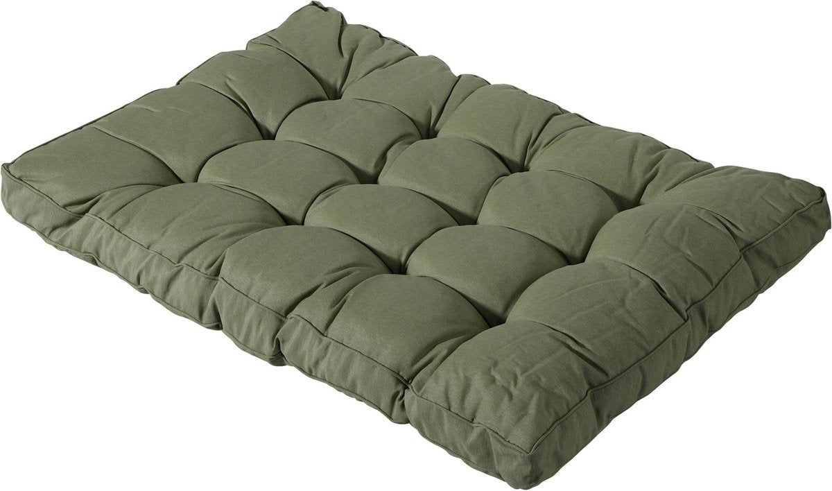 MADISON Florance palletkussen met knopen - 120x80cm - panama sage     TU LU