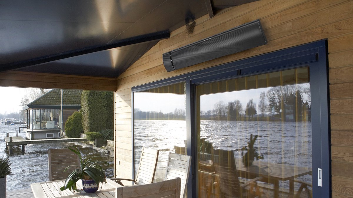 EUROM outdoor terras verwarmingspaneel 1800W max bereik 12m2 afm.104x18x5cm