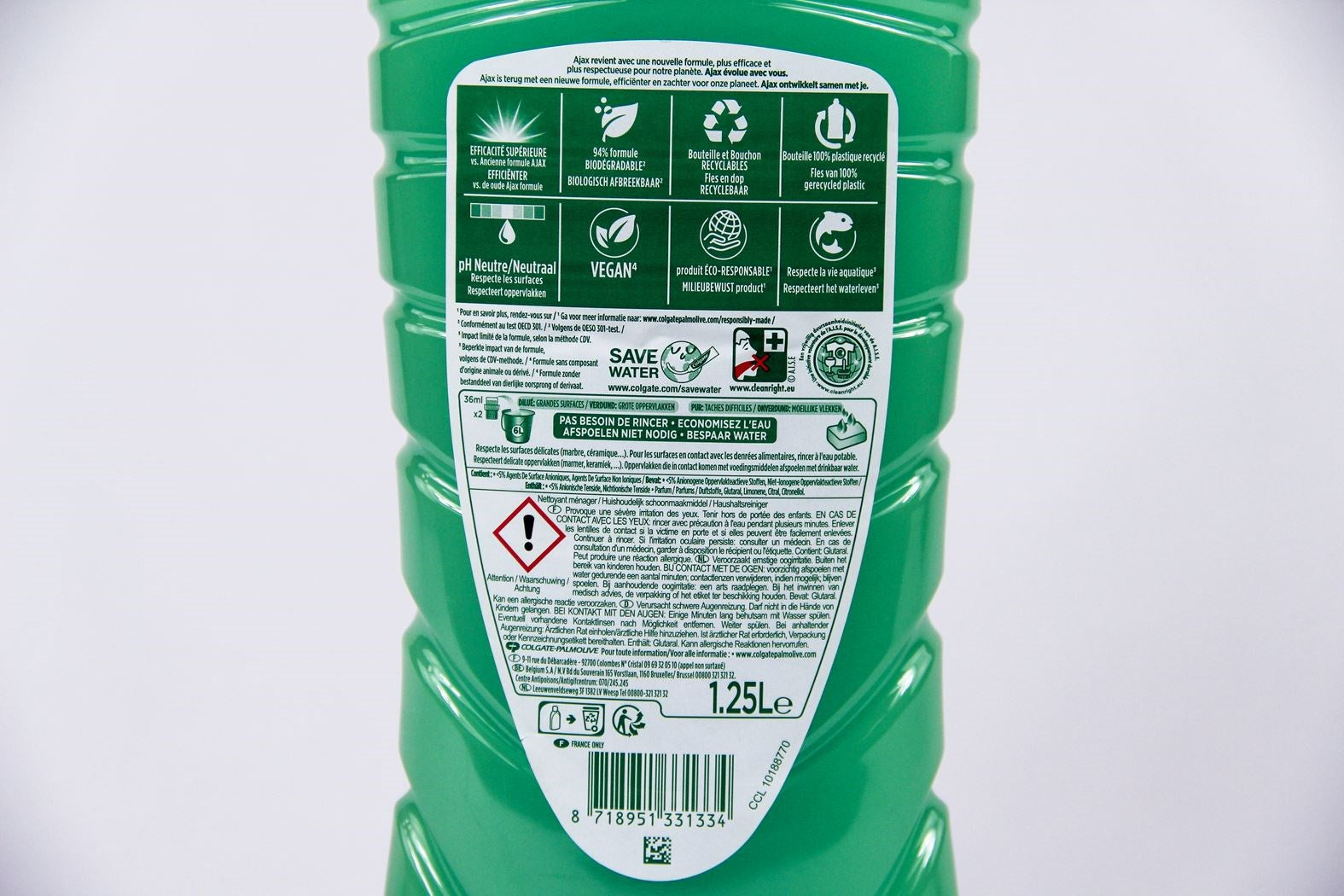 AJAX Allesreiniger 1.25L - limoen A12159  A12771  A10076