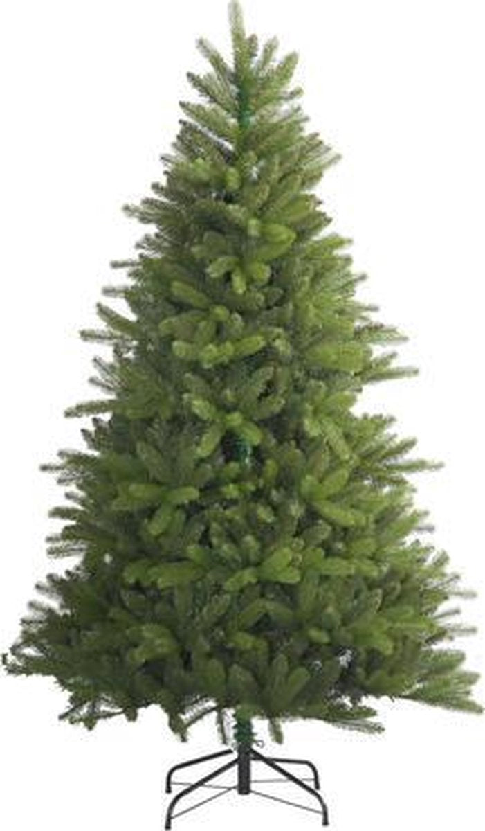 Kerstboom Utah PE - h 180cm takken vallen open- voet metaal