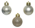 Kerstballen kunststof glans/mat/glitter mix 3cm - parel 14st.