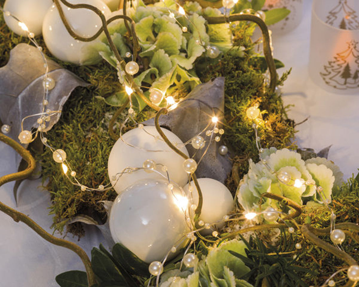 Lumineo micro LED stringlights 595cm 120L - zilver/klassiek warm - kerstverlichting