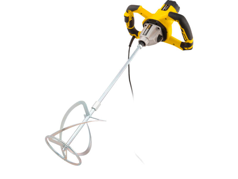 POWERPLUS Beton-en verfmenger - 1600W 2 snelheden - lengte mengstaad 59cm